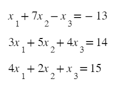 Using the Gauss-Jordan elimination algorithm, please help me find the values ofx1,x2,