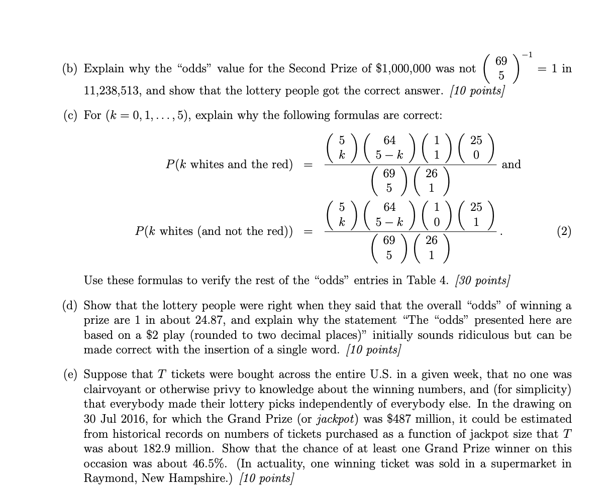 on discrete distributions) Suppose that you're considering a nite population of individuals,