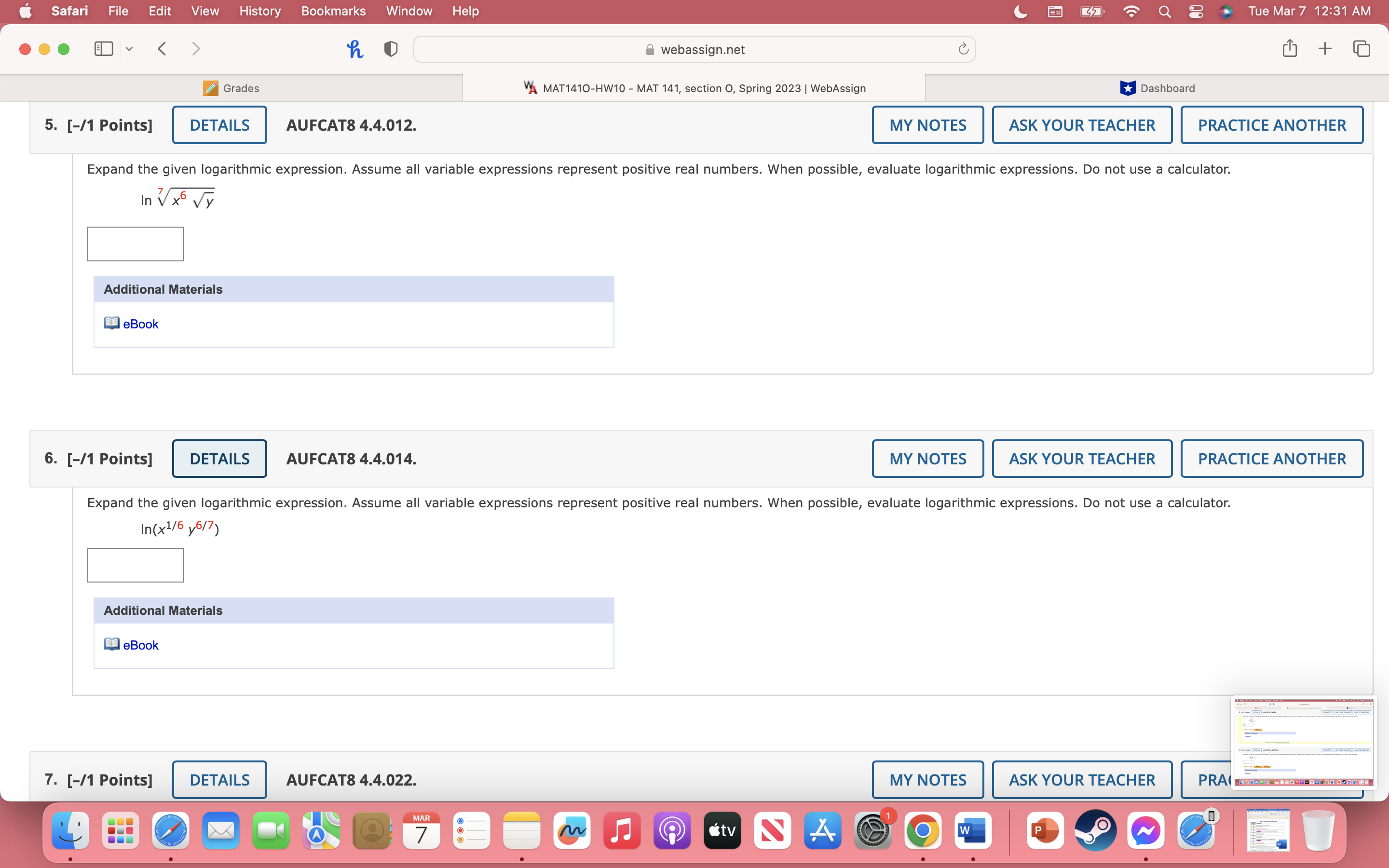 Edit View History Bookmarks Window Help i TueMar7 12:31 AM .O. [33