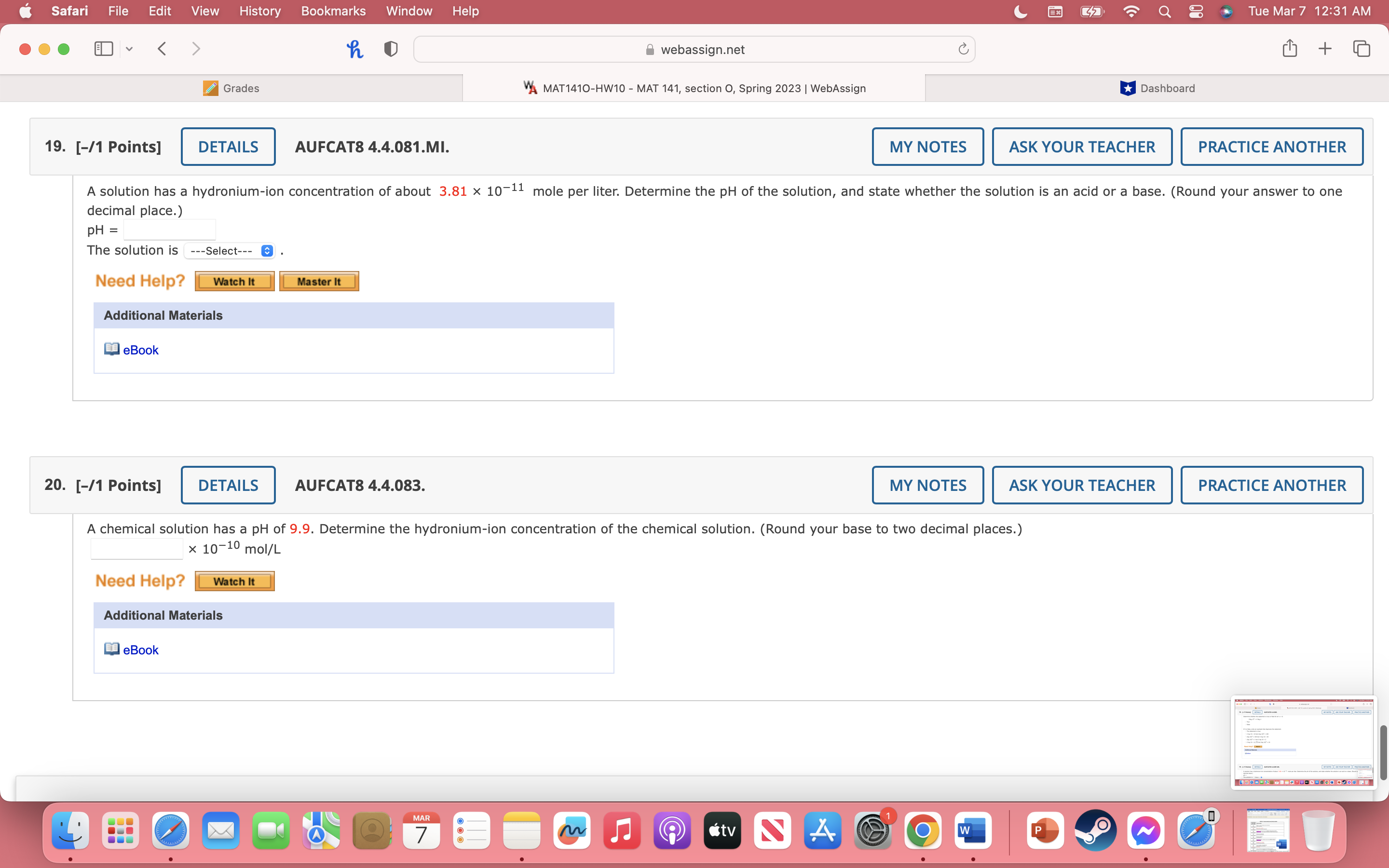 When possible, evaluate logarithmic expressions. Do not use a calculator. |9b(X W)