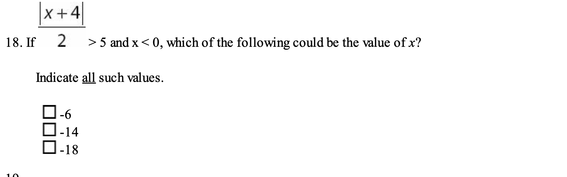 (A) greater than or equal to 3 (B) less than or equal