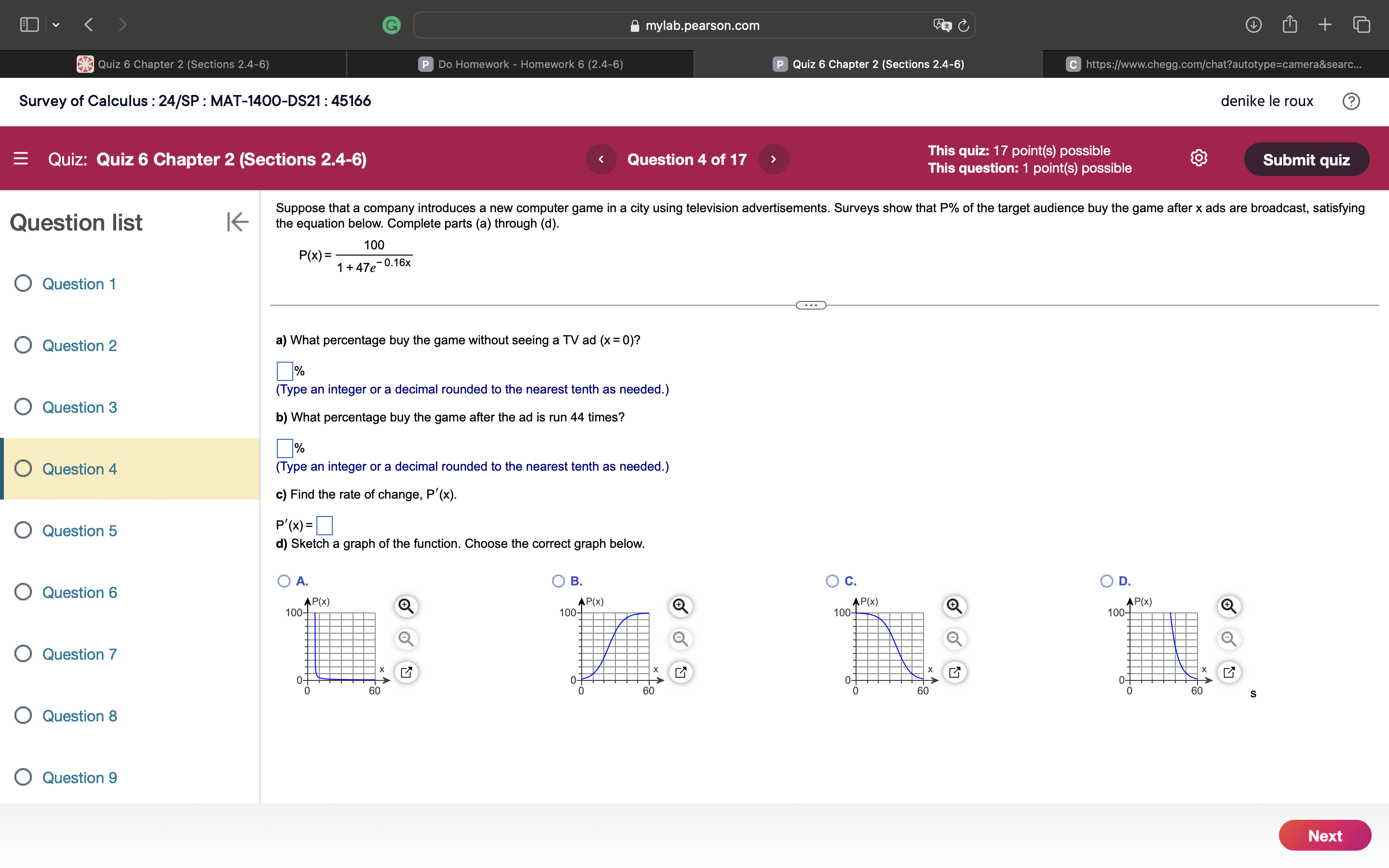 45166 denike le roux = Quiz: Quiz 6 Chapter 2 (Sections 2.4-6)