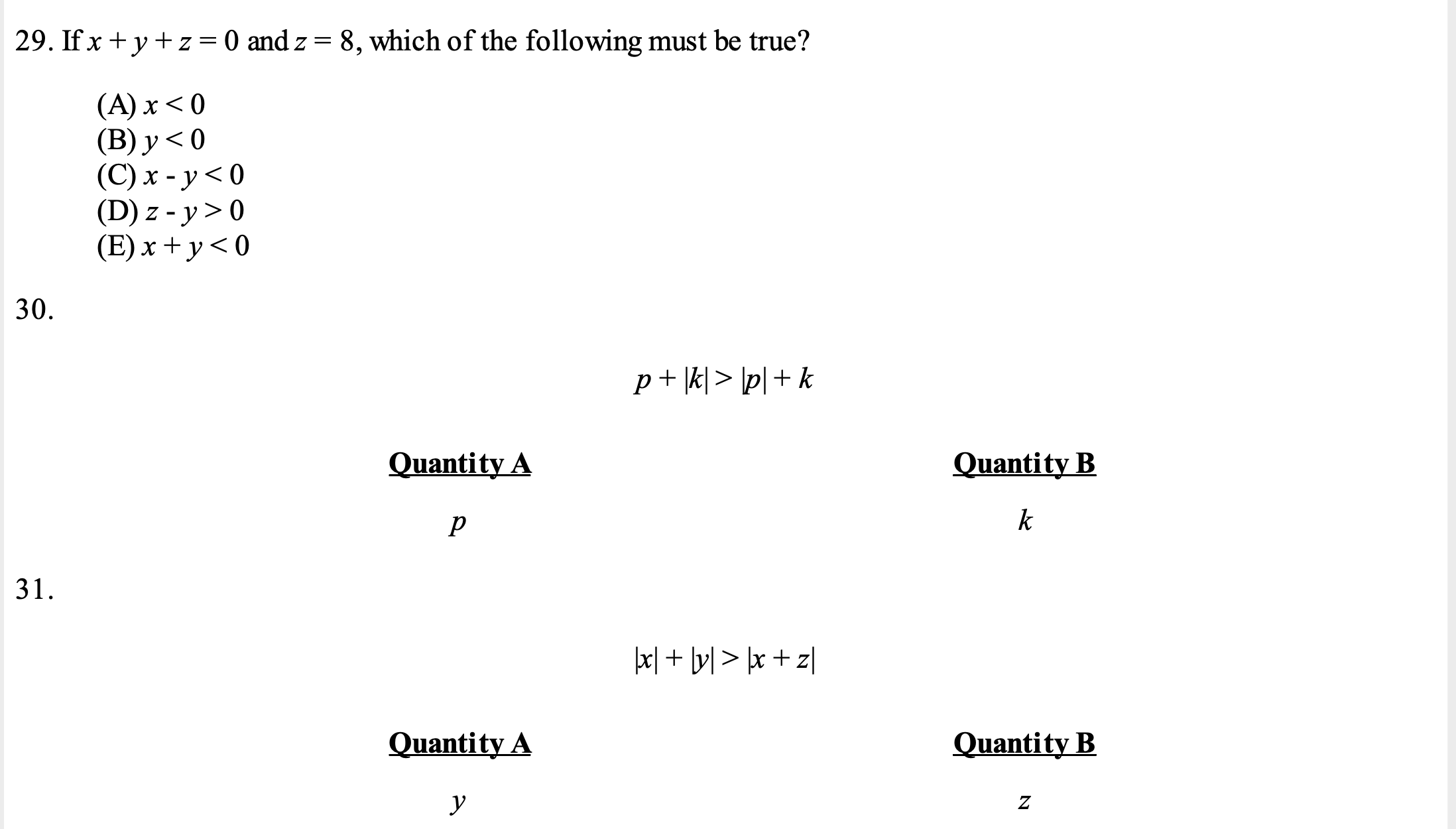 15. If 3P 75, what is the value of the integer P?