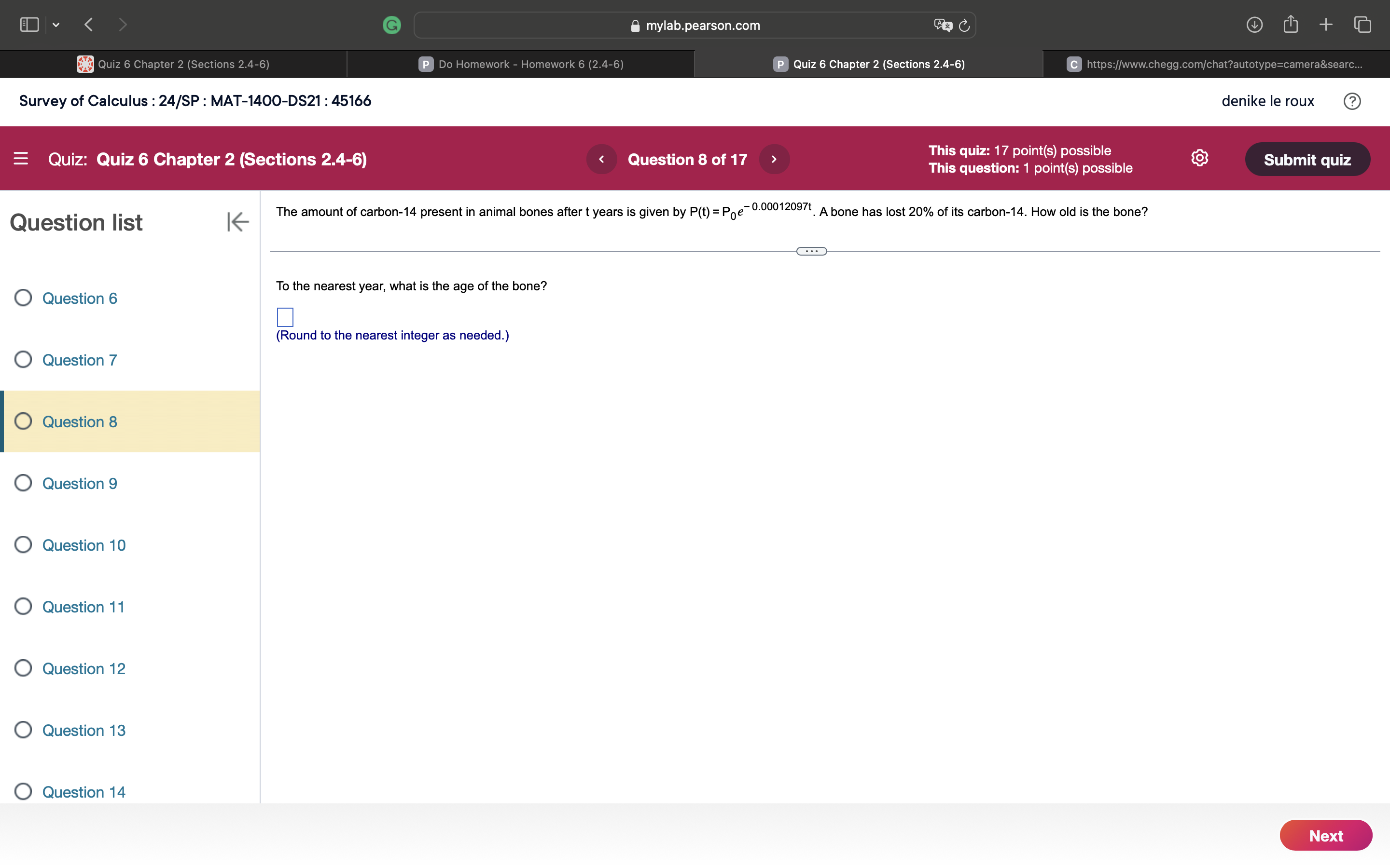 =[ O Question 2 O Question 3 O Question 4 O Question