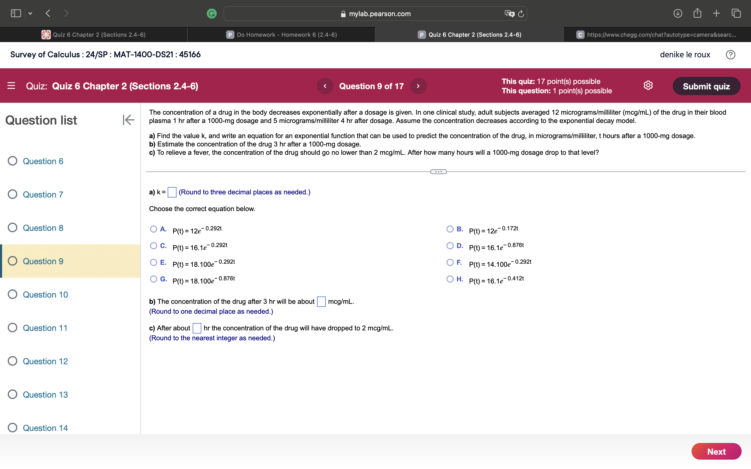 5 Question 6 O Question 7 O Question 8 O Question 9
