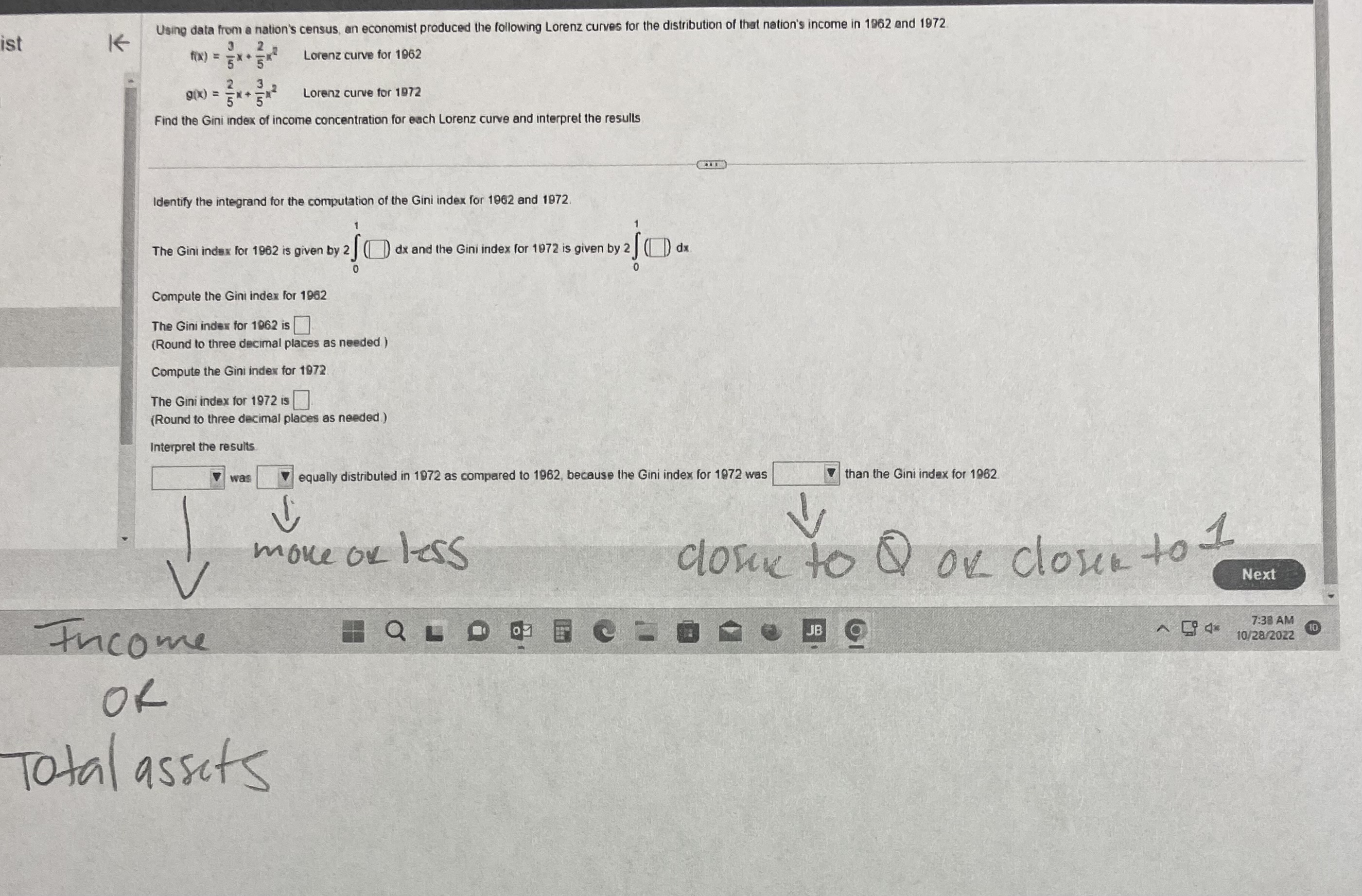 average rate of learning for the entire class was inversely proportional to