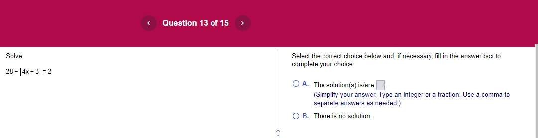 Use a comma to separate answers as needed.) O B. There is