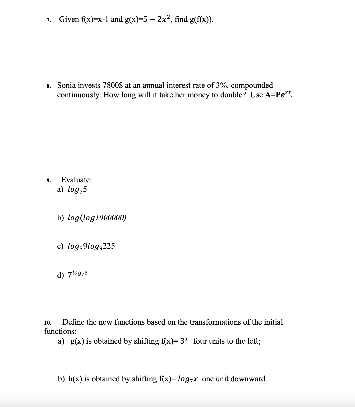 question. 4. Sketch the graph of f(x)= x? 2x 8 using the