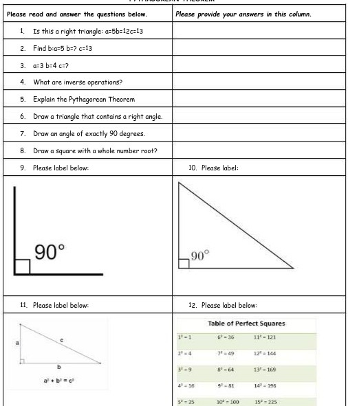  Please read and answer the questions below. Please provide your answers