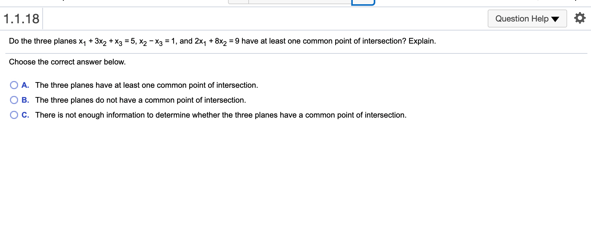 your answer. Type an ordered pair.) 1.1 .16 Question Help V a
