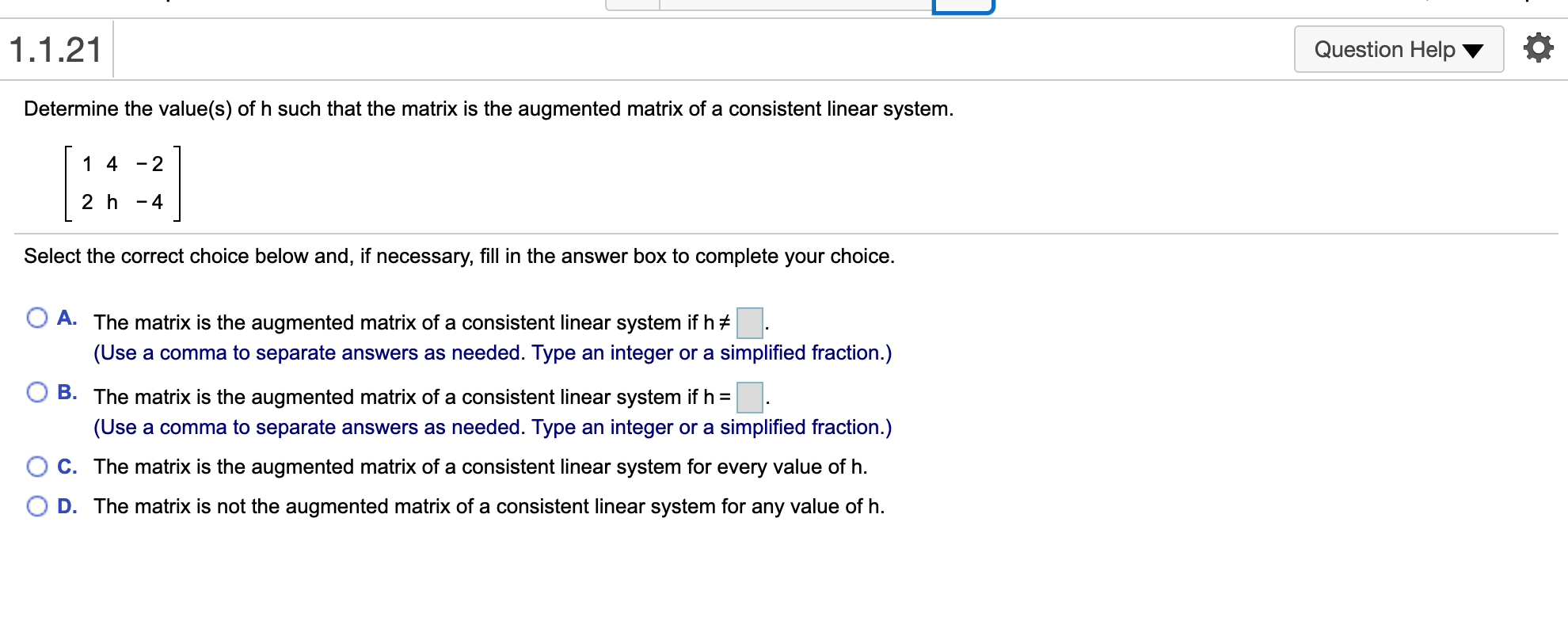Determine if the given system is consistent. Do not completely solve the