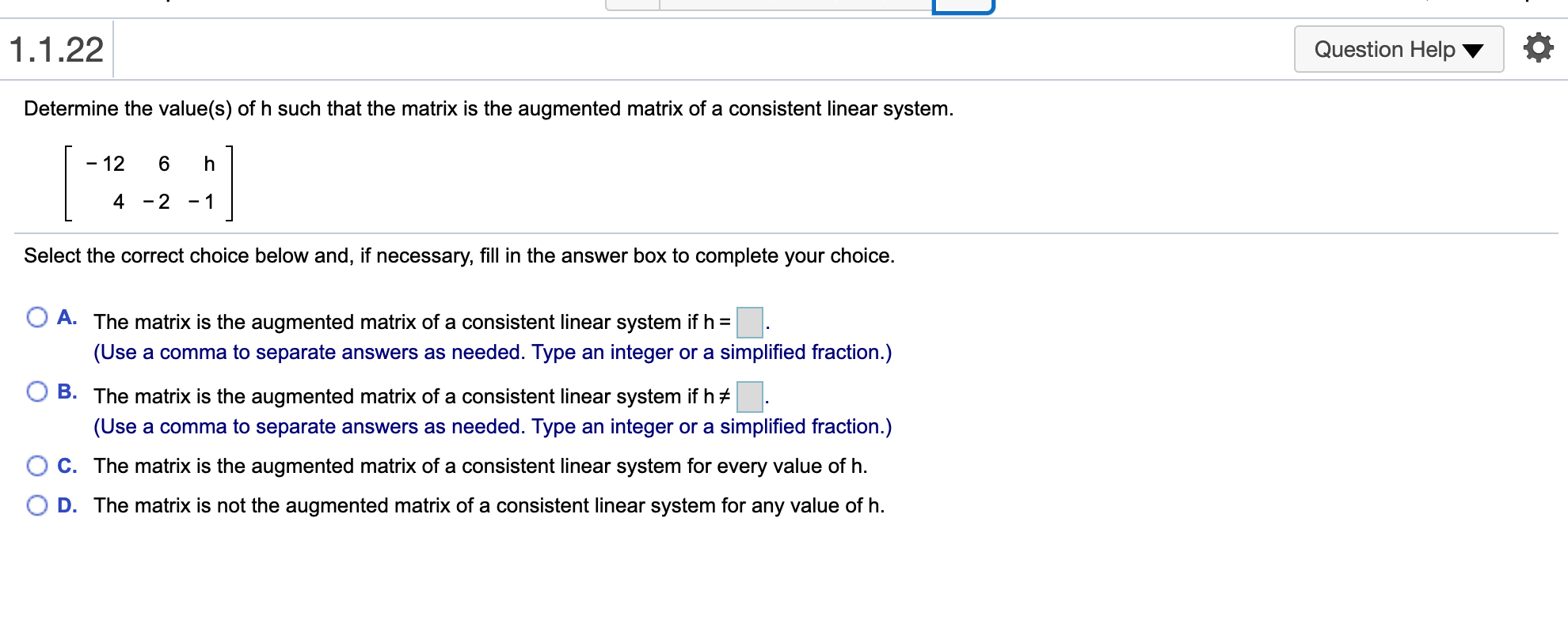 system. 2x1 - 8x4 = 16 4x2 + 4x3 = 0 x3