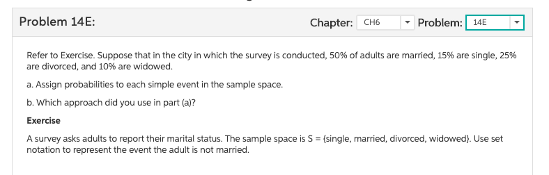 !!!!!!!!!!!!!!!!!!!!!! Problem 14E: Chapter: CH6 Problem: 14E Refer to Exercise. Suppose that
