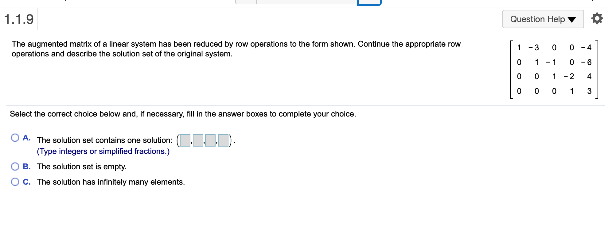 enough information to determine whether the three lines have a common point