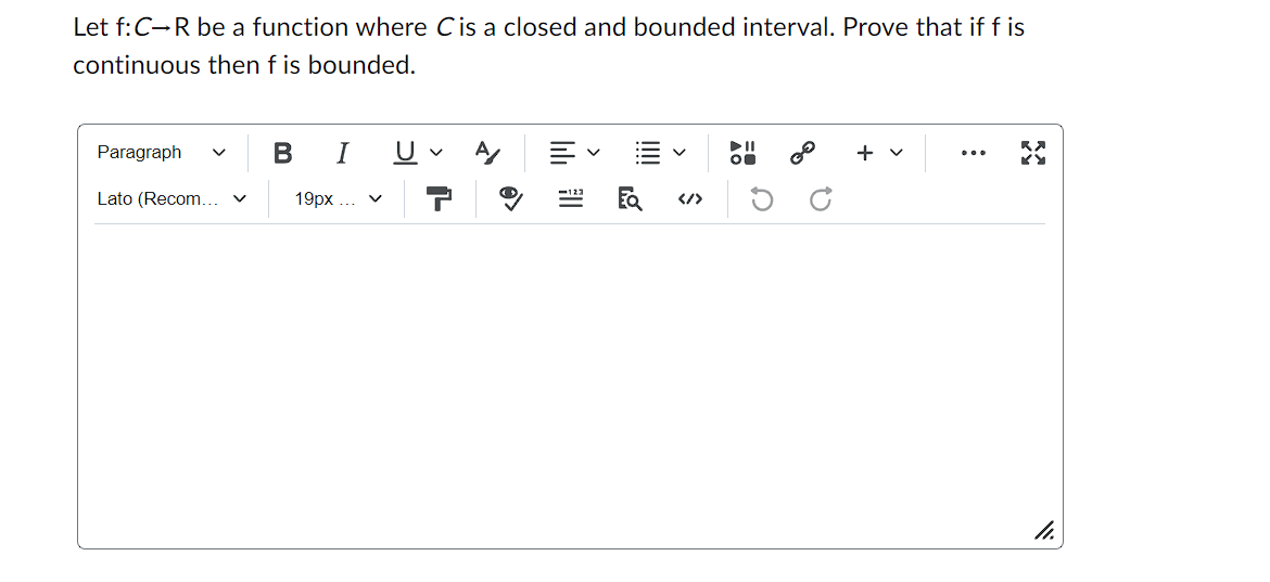 I need help with this problem in Real Analysis please, and please