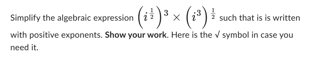  Simplify the algebraic expression 2 2 3 23 2 such that