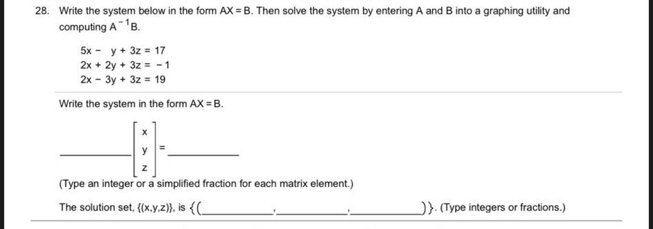 the answer box to complete your choice. O A. The solution set