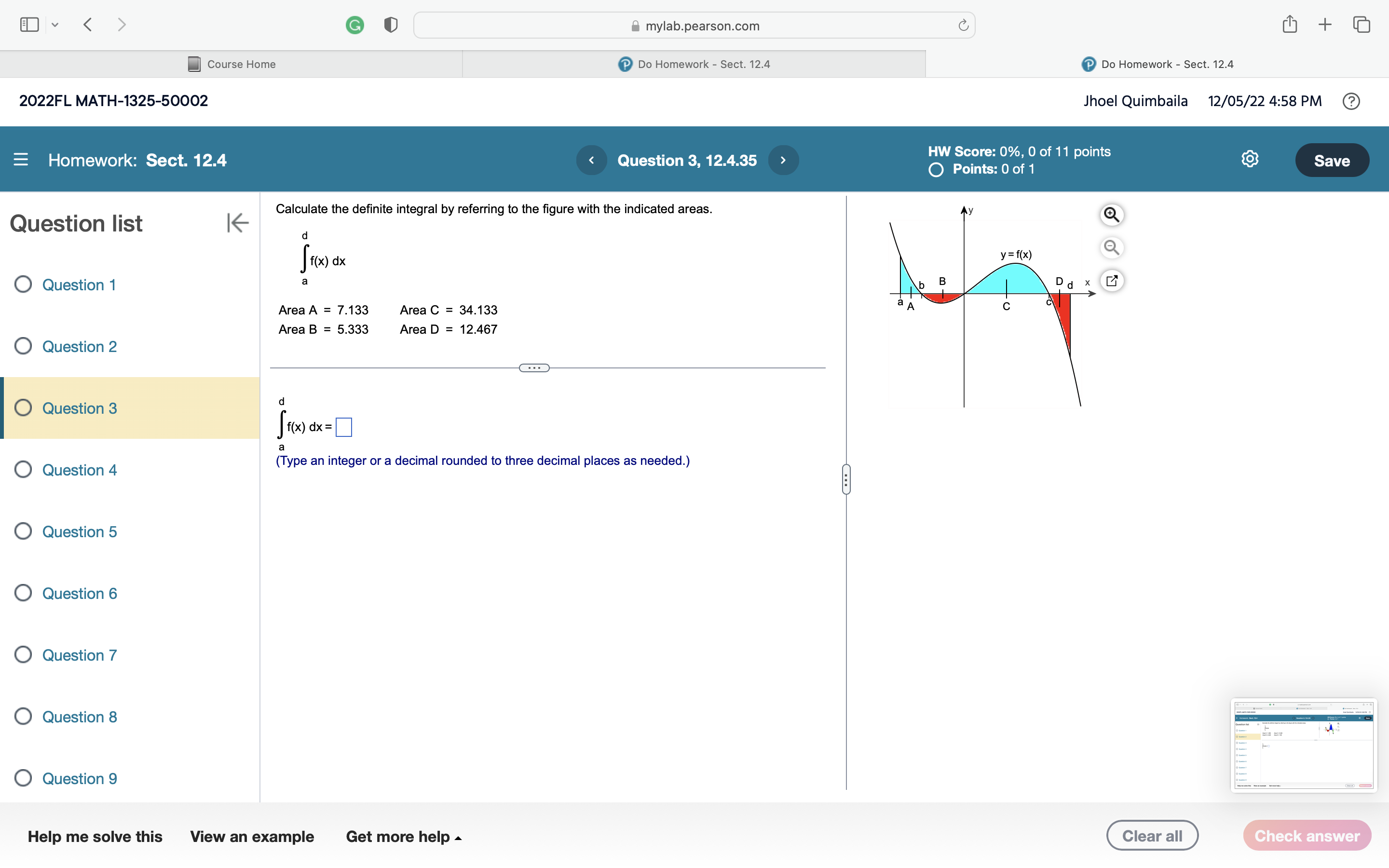 PM Homework: Sect. 12.4 Question 1, 12.4.31 HW Score: 0%, 0 of
