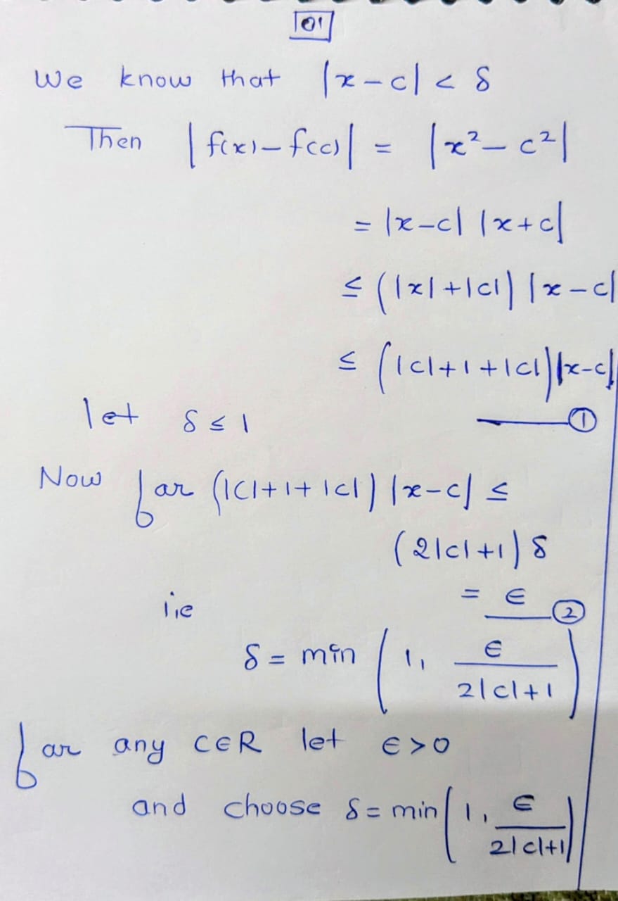 directly prove that f : R -> R defined by f(x) :=