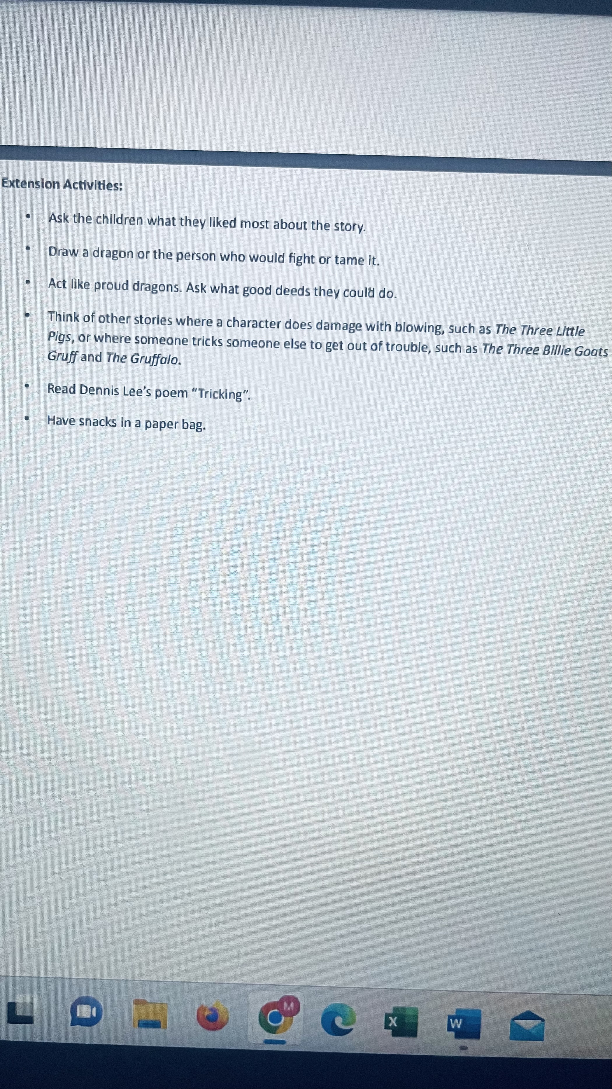 and submit at the end of the course in one Word document.