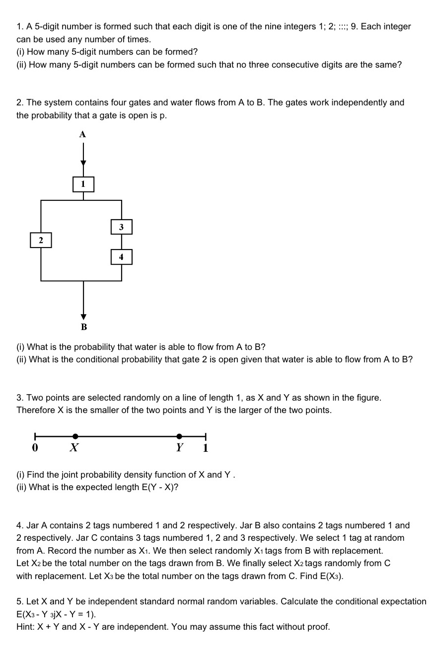 Step by step workings would be very much helpful! Thank you:) 1.