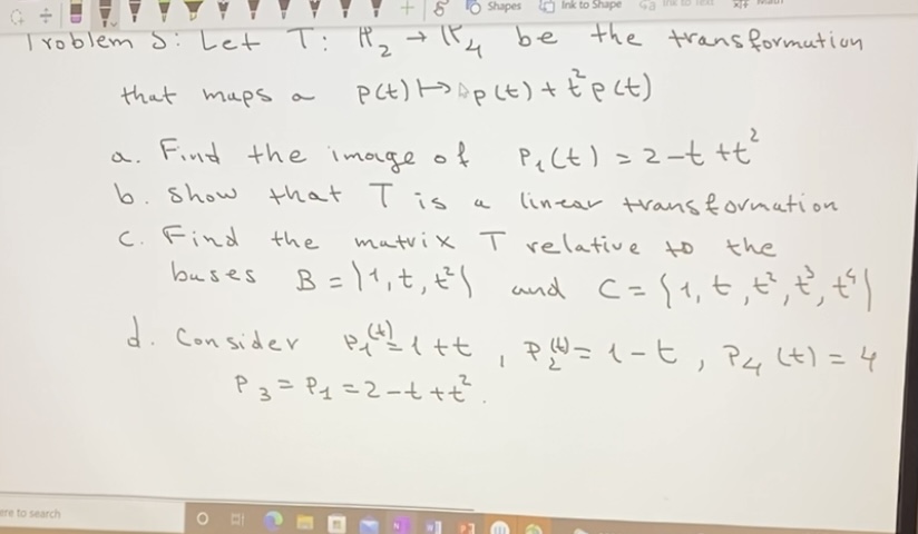  G + + 6 Shapes ] Ink to Shape Problem S: