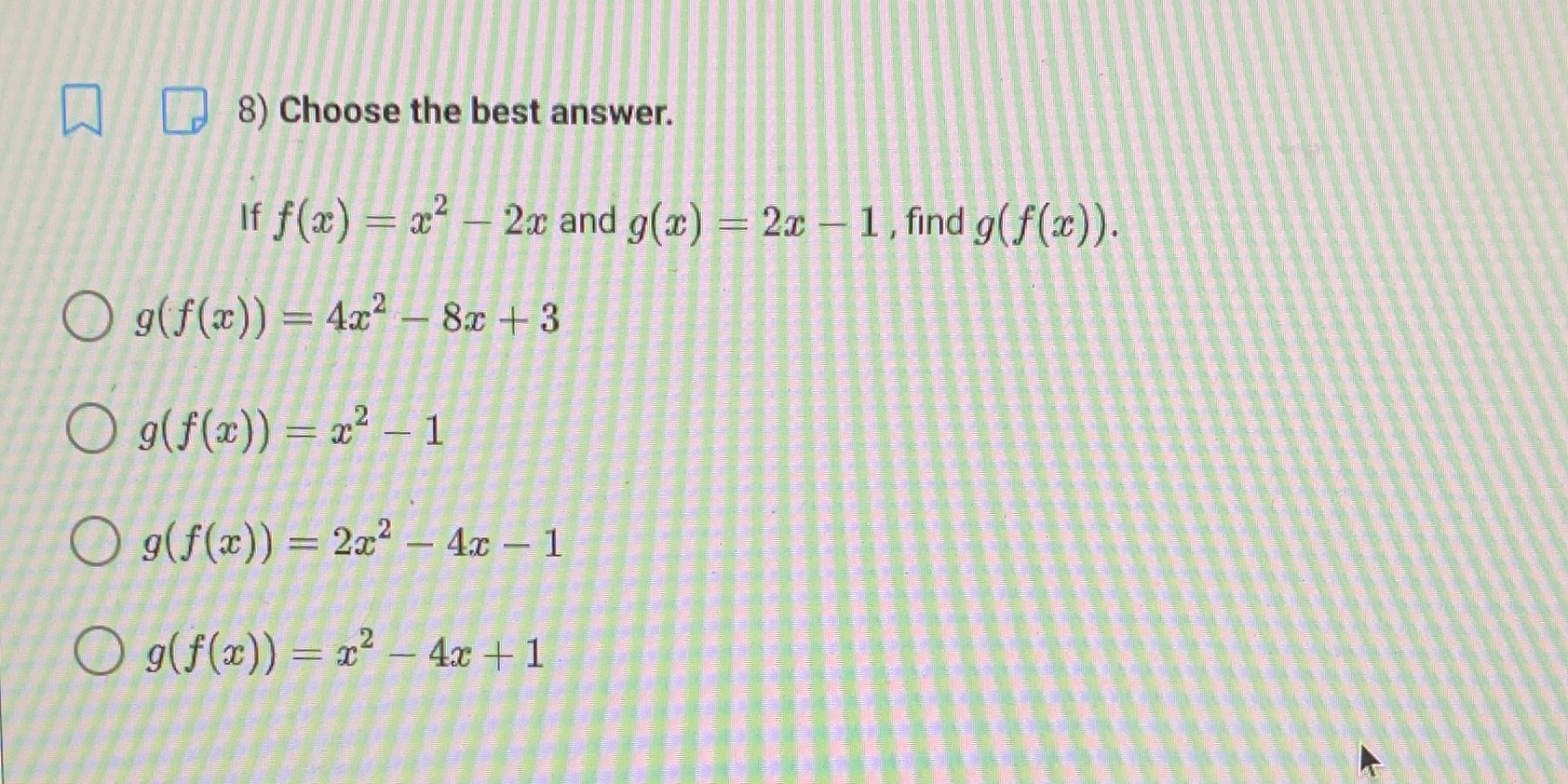Help answering \f