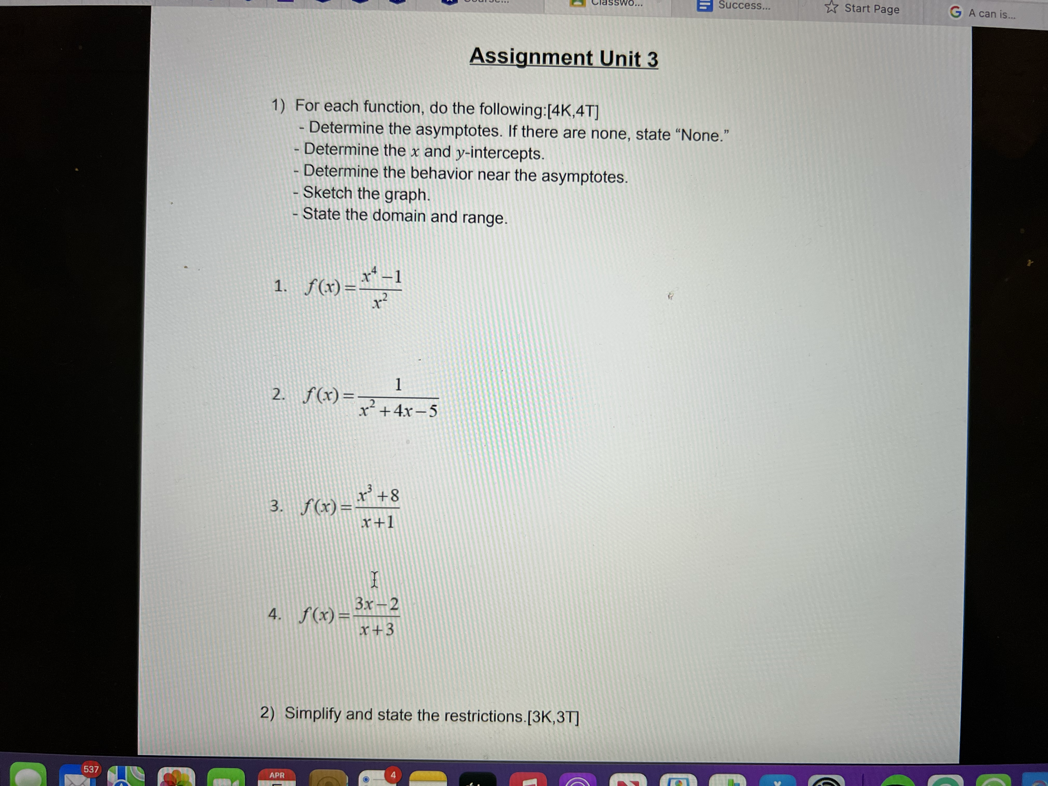 is increasing and decreasing given.[2A,2T] f (x) = - 5 x+ 2