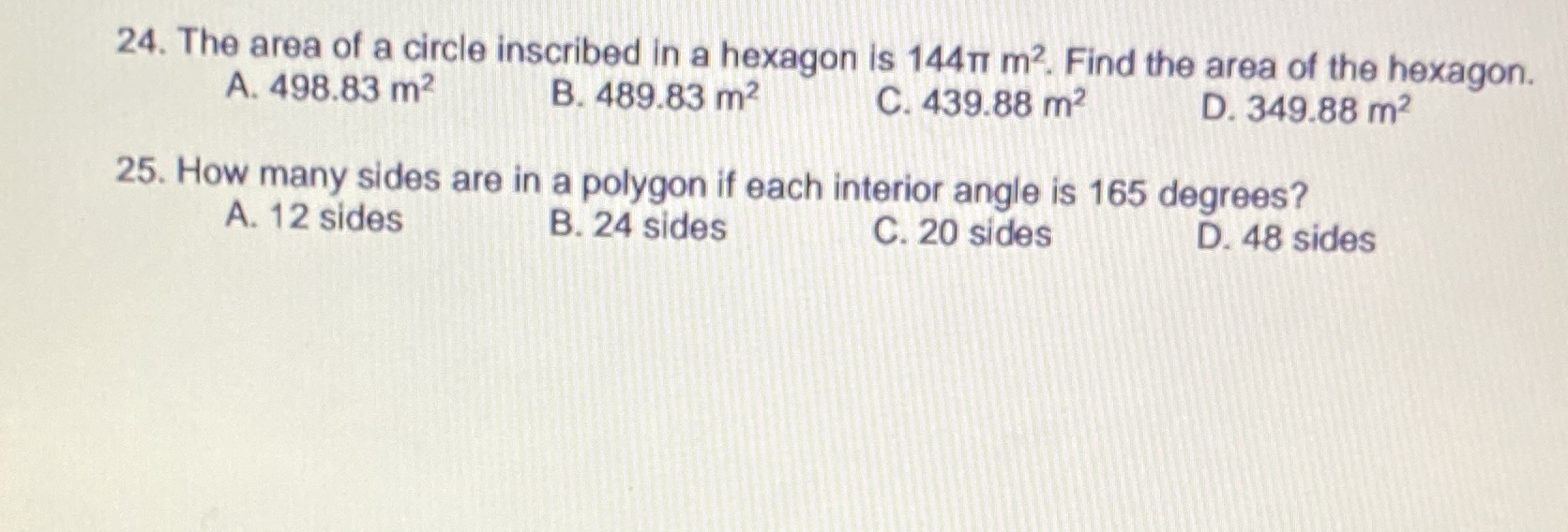 This is solid mensuration. I need help. Asap. Thankyou so much 24.
