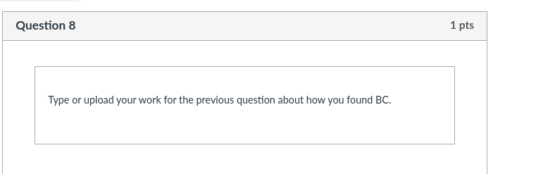 (one number after the decimal) Question 5 Find: the length of DB