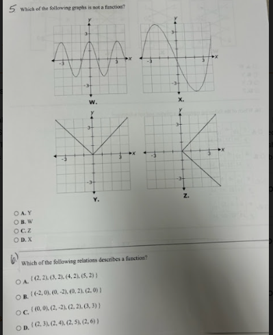function, or neither a relation nor a function. O A. neither a