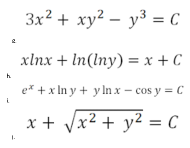 Iny + = ) dx + + In x + sin y