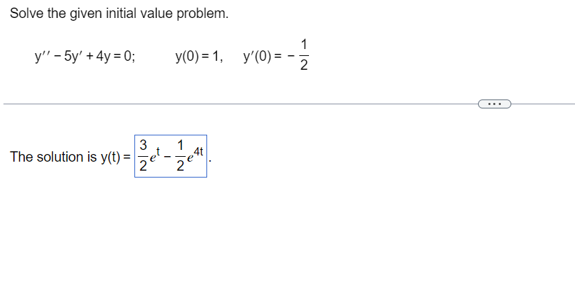 y" - y' + y = sin t and y, (t) =