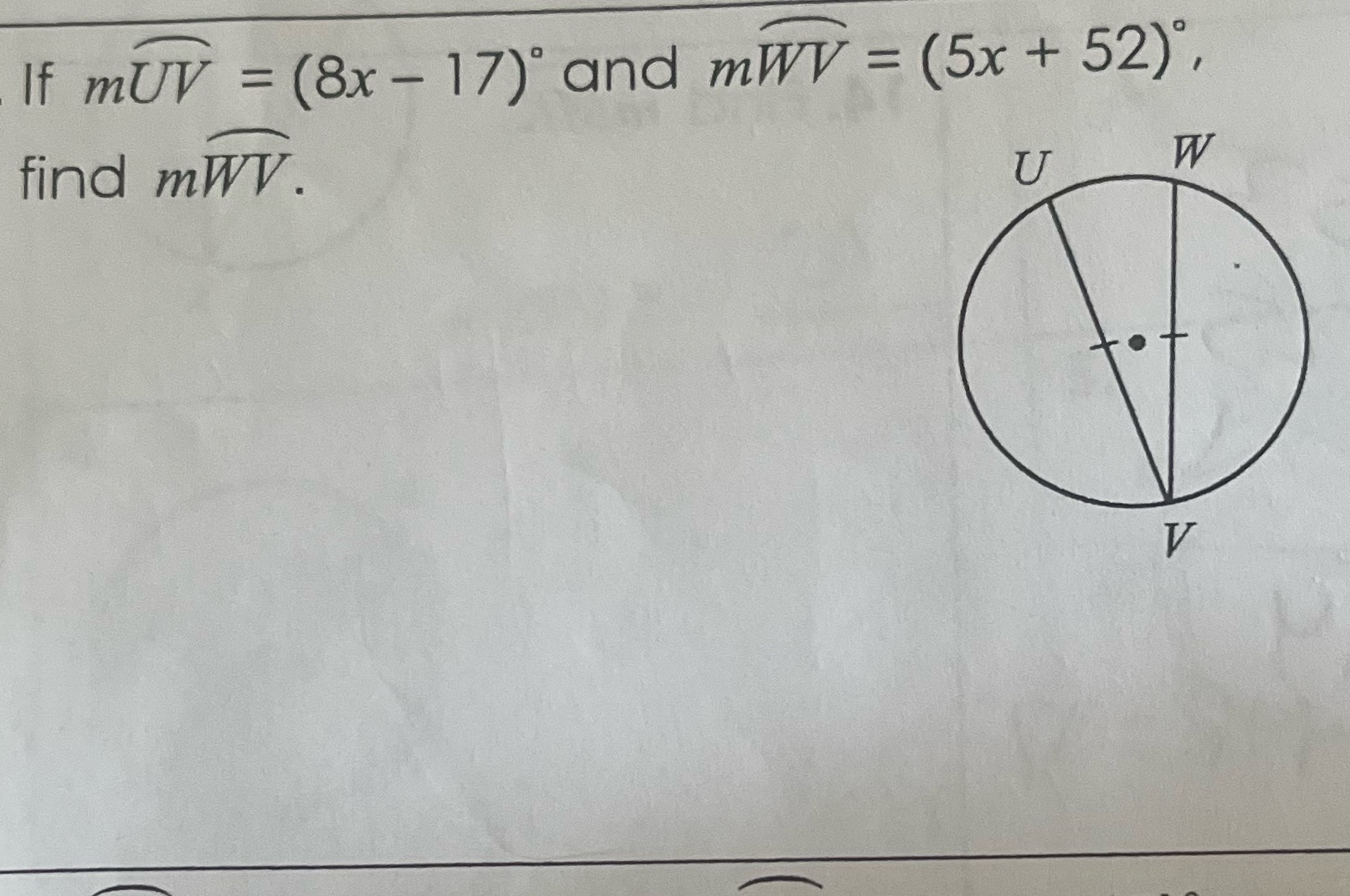 Find each value or measure \f