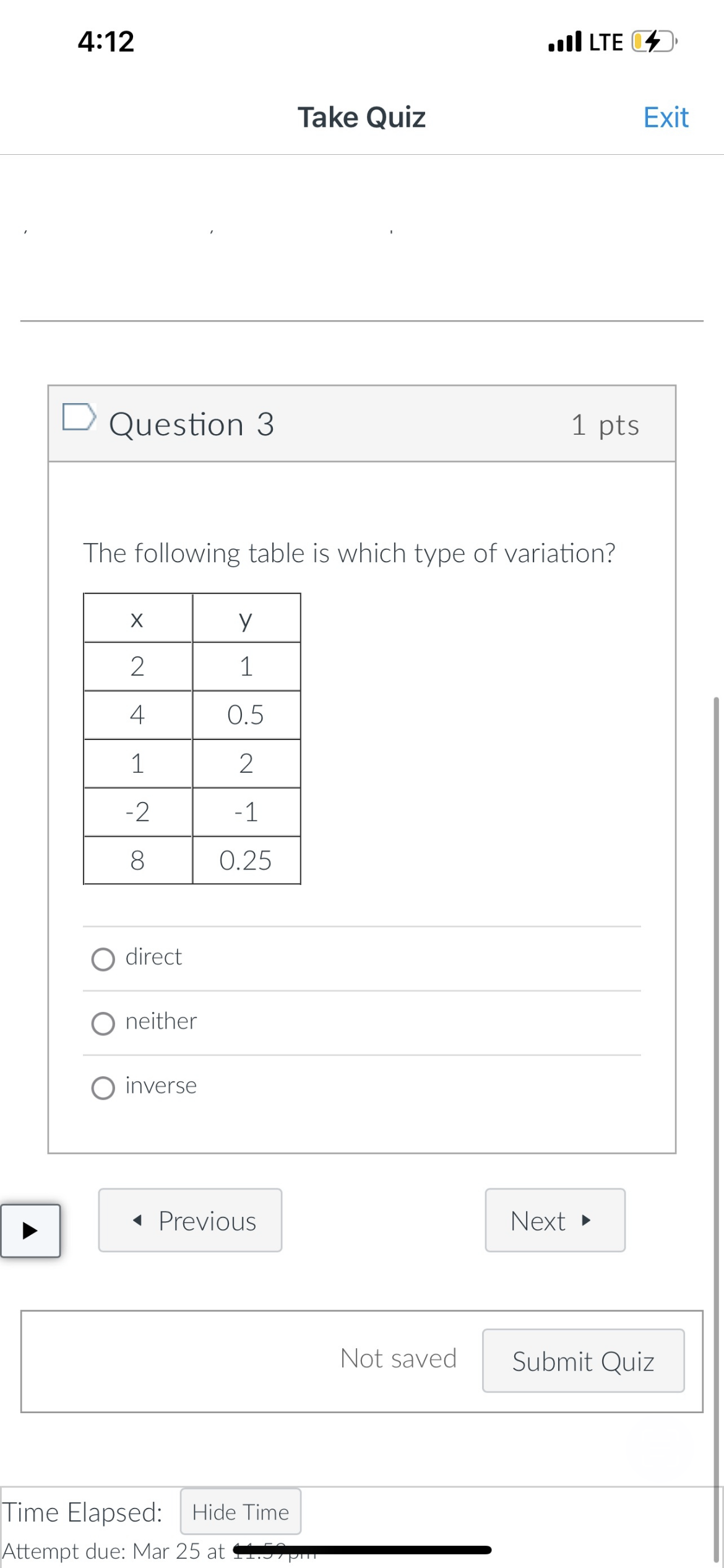 the highest of the two quiz attempts. Be sure to upload your