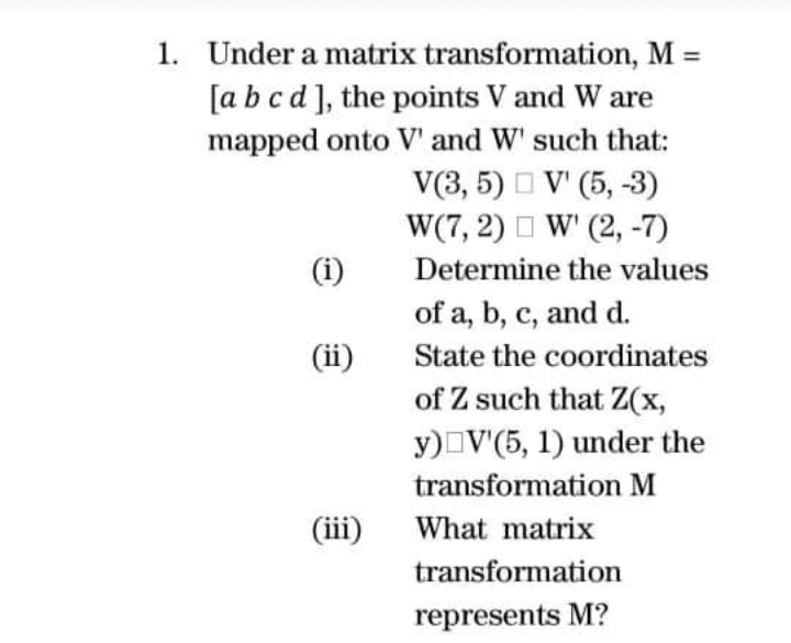 This is Linear algebra. Provide clear and readable solution thank you. 1.