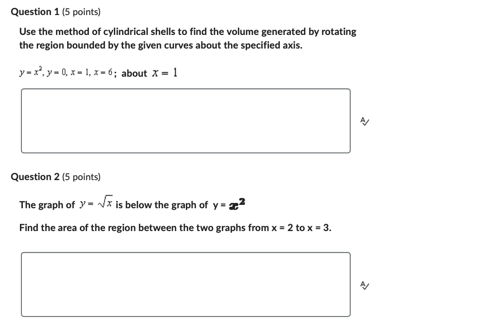 type out the correct option. Question 1 (5 points) Use the method