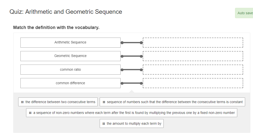 an arithmetic sequence with the following explicit equation: an:2{n1)Q : Quiz: Arithmetic