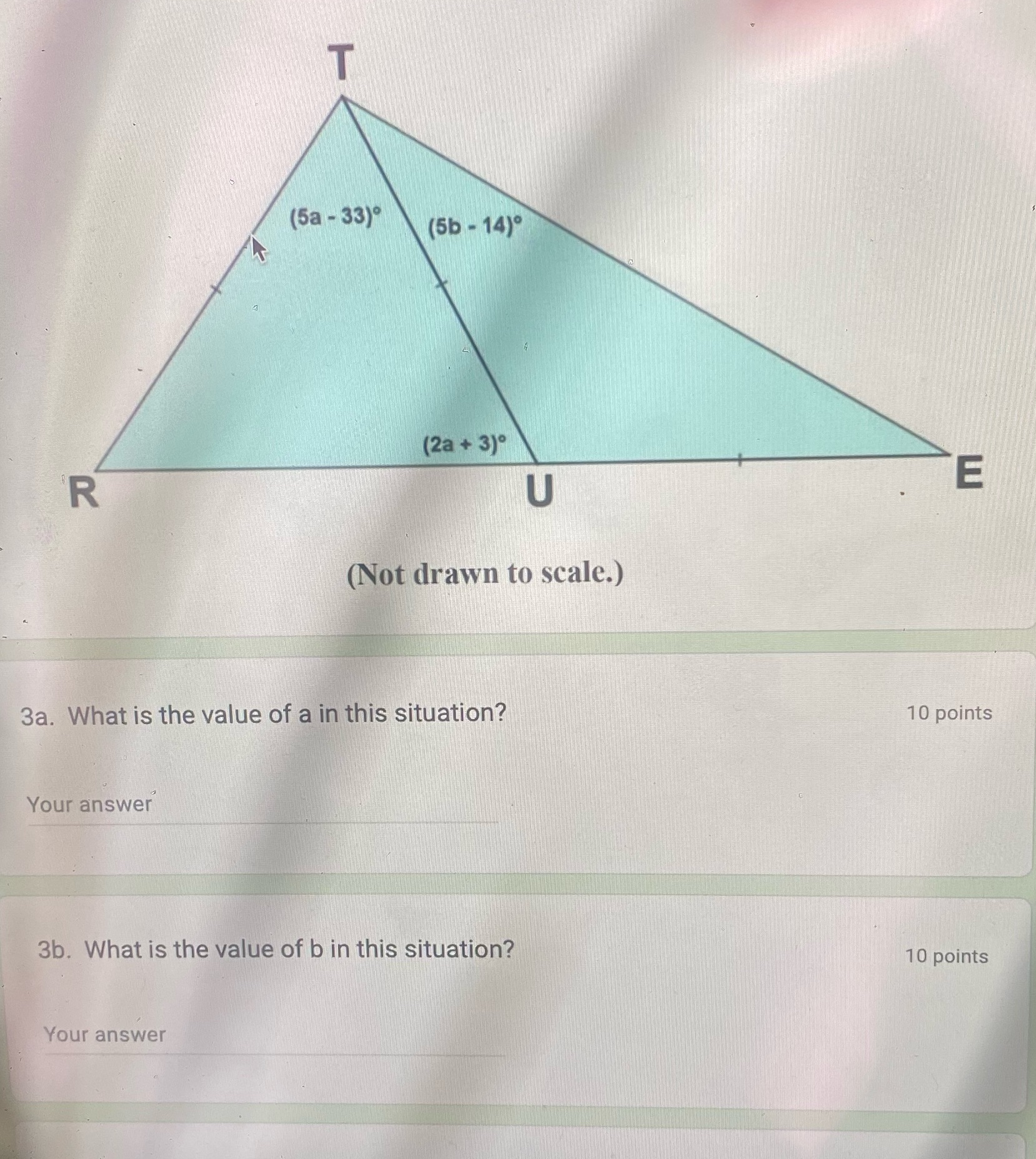  T (5a - 33) (5b - 14) (2a + 3) R