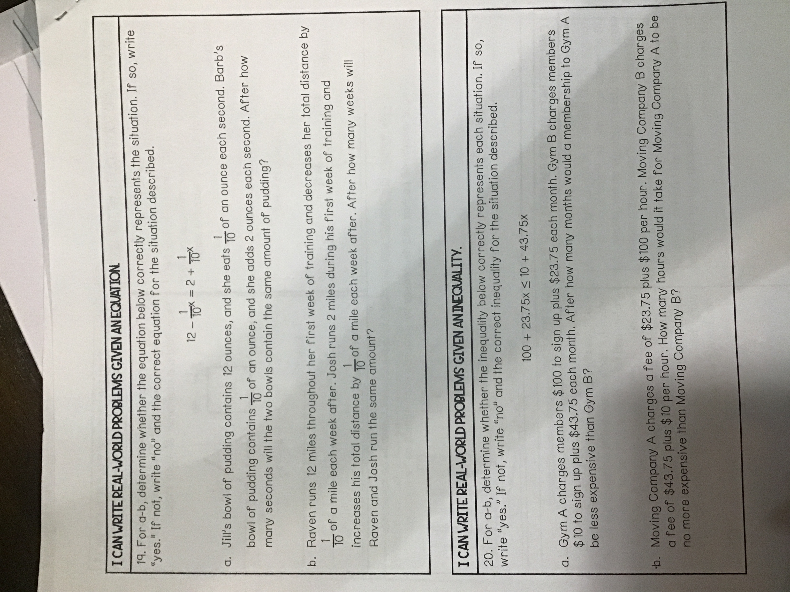 1. Solve the equation: 2. Solve the equation: + 33 = 30
