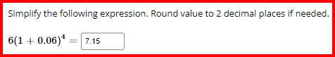 12.1 % to a decimal, Decimal=Simplify the following. Round values to 3