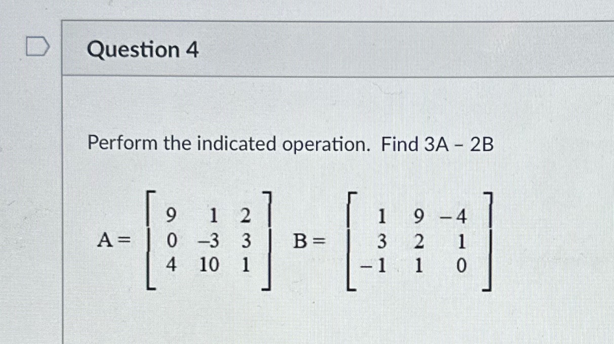 Question 4 \f