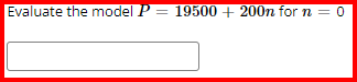 24900 + 500n for n = 4Solve the equation 3n + 43