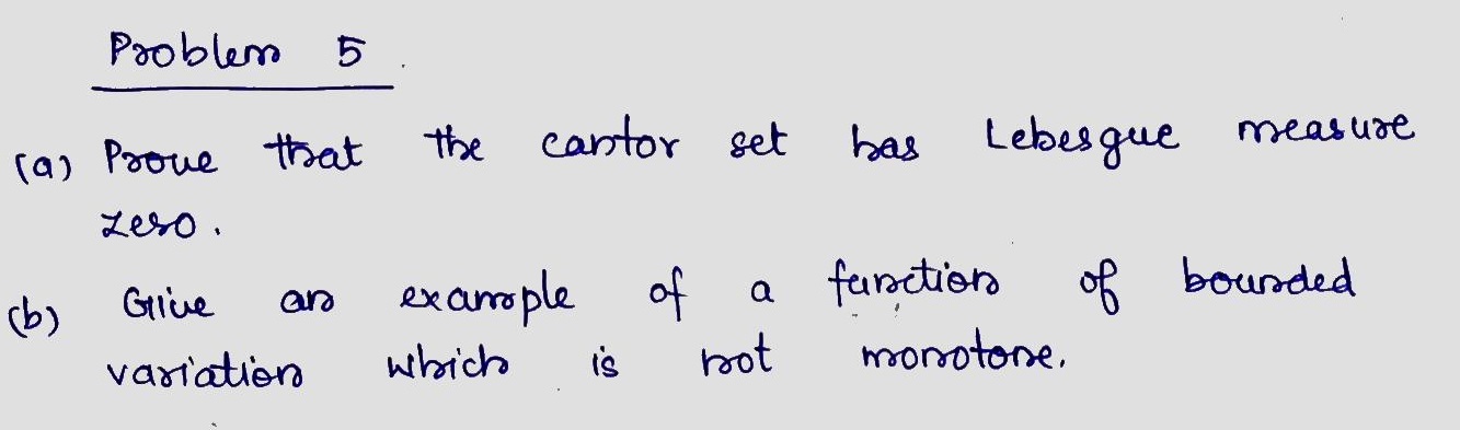 could you answer this question for me? Problem 5 (a) Prove that
