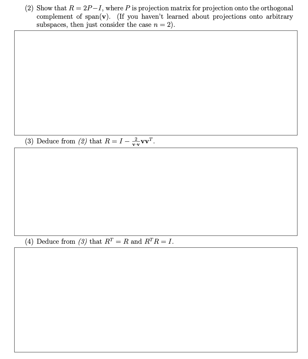 vector in R\". A reector is a matrix R such that RX