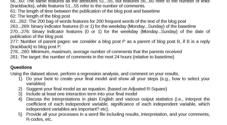 56...60: The same features as the attributes 51...55, but features 56...60