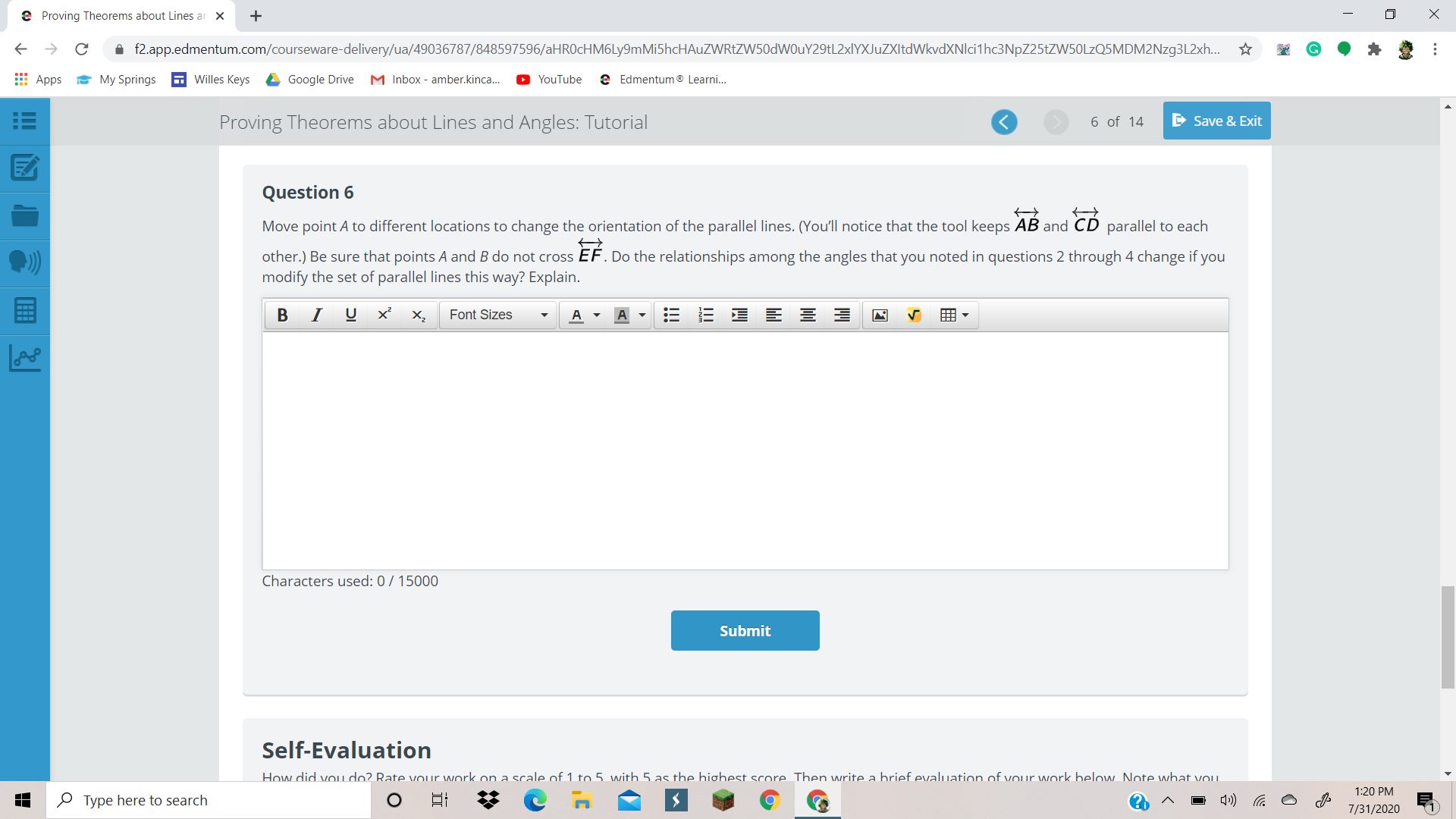 I need help @ Proving Theorems about Lines ar X + X