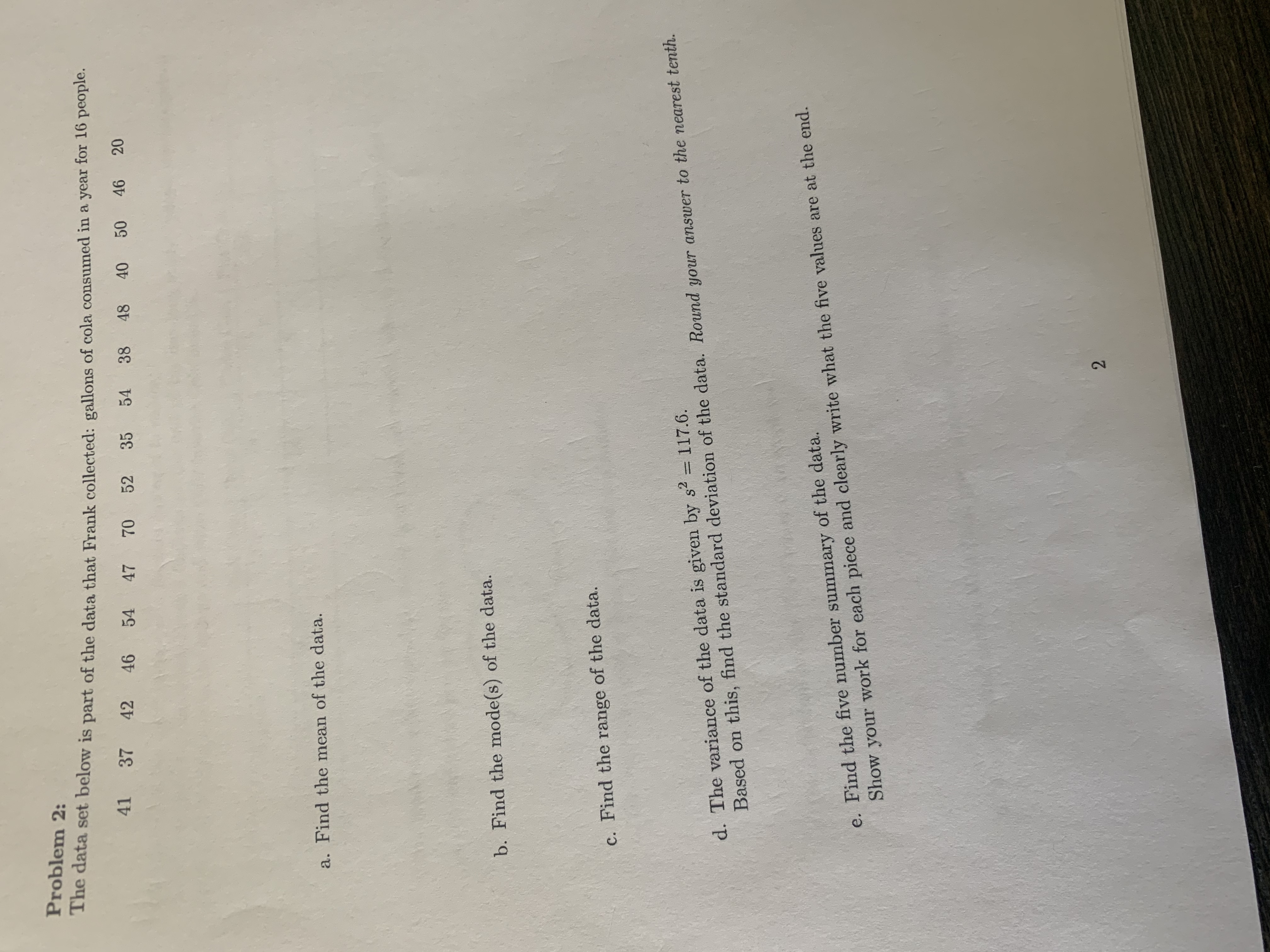scale that starts at 20, ends at 70, and goes by increments