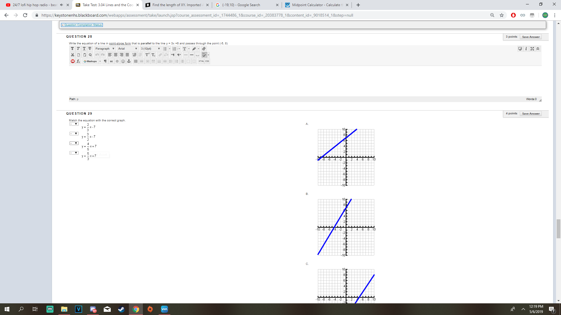 the nearest hundredth . 10 - 8\\ -6 - 4\\ - 2