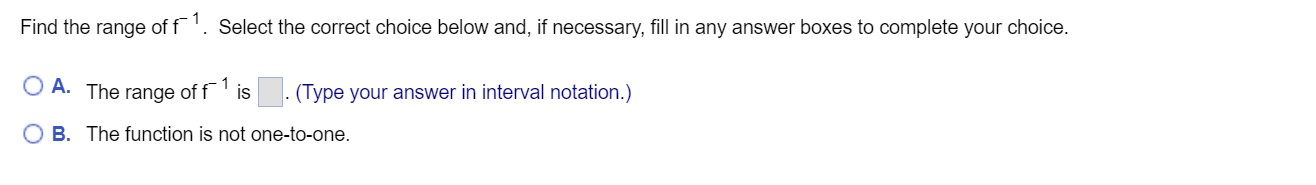 same axes. Give the domain and the range of f and f